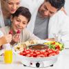 OVAQUIXI Electric Fondue Pot Set with 10 Forks and Removable Serving Tray view 3