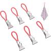 6-Pack Metal Steel Towel Clips view 4