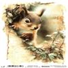 Josys Craft Fairy Rice Paper A4 Decoupage Collection - Squirrel RE8359 view 1