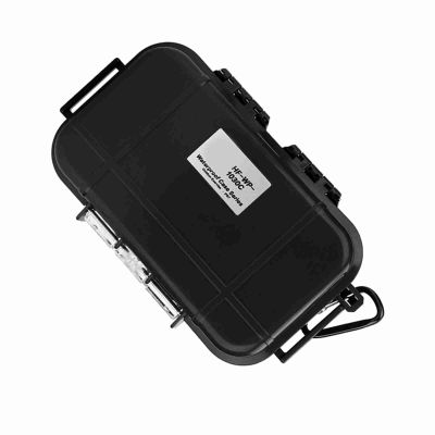 Luqeeg Waterproof Storage Case, Impact-Resistant Airtight ABS Box with Removable Rubber Lining, Black