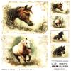 Josys Craft Fairy Rice Paper A4 Decoupage Collection Animals Horse 14x14 RE8370 view 1