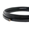 Flat Genuine Cowhide Leather Cord, 5 mm x 2 mm, Coated (Rustic) view 4