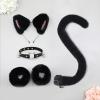 Pitadue Cat Costume Set with Ears, Tail, Collar and Wrist Cuffs view 3