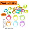 QEXUJOW Knitting & Crochet Accessories, 49-Piece Set of Metal Stitch Markers view 2