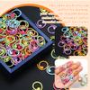 QEXUJOW Knitting & Crochet Accessories, 49-Piece Set of Metal Stitch Markers view 3