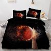 VULORA Kids' Basketball Bedding Set 135 x 200 cm, Microfiber, Reversible 3-Piece Set view 1