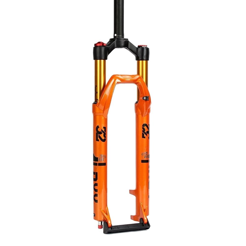 WIQUYBML Air Suspension Fork for Bicycles, 1 1/8-Inch Steerer, 105 mm Travel, 9 mm Quick Release