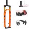 WIQUYBML Air Suspension Fork for Bicycles, 1 1/8-Inch Steerer, 105 mm Travel, 9 mm Quick Release view 2