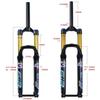 WIQUYBML Air Suspension Fork for 27.5/29-Inch Mountain Bikes, 140 mm Travel view 2