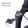WIQUYBML MTB Air S Front Fork, 15x100 mm Thru Axle, 120 mm Travel, Tapered Steerer, Disc Brake, Remote Lockout, Black, 27.5 in view 3