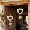 2-Piece Heart Wooden Hanging Decor view 4