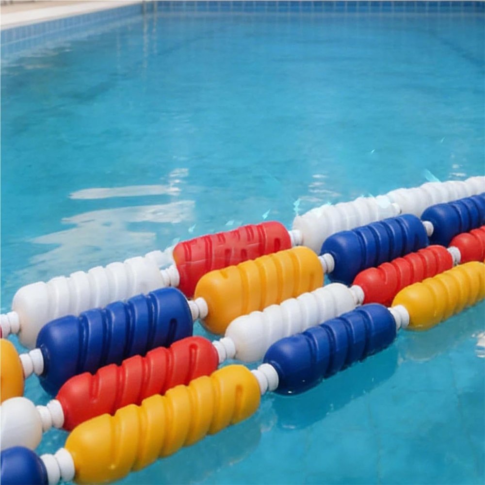 Floating Pool Lane Divider Rope with Buoyancy Chambers for Competition and Training Pools