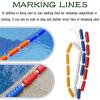 Floating Pool Lane Divider Rope with Buoyancy Chambers for Competition and Training Pools view 3