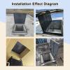 Securi-Trab cover made of galvanized steel with hydraulic support rods, 101.5 x 101.5 cm, roof hatch for enhanced safety and durability view 4