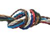 Twisted Electrical Cable, Decorative Textile Lamp Cord, Ivory, 10 m, 18 AWG view 2