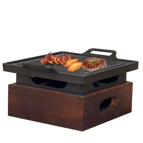 Portable Japanese Charcoal Grill for Camping and Picnics