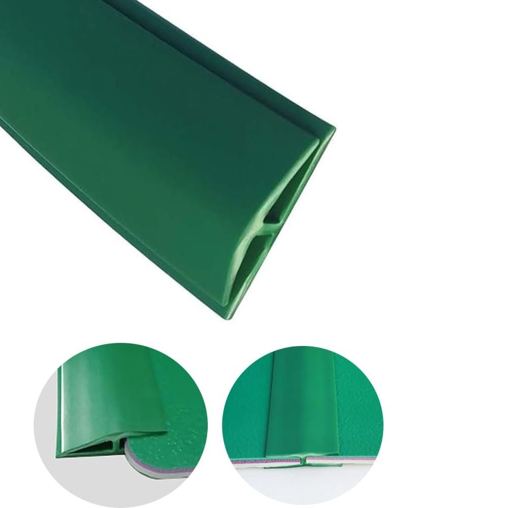 1-Piece Durable PVC Carpet Transition Strip, Green, 4 m (13 ft)