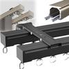 Heavy-Duty Ceiling Curtain Track Set for Room Dividers view 1