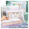 UZAMIRLEX Zipper Folder, A4 Mesh Storage Pouches, Waterproof, 5-Pack (63483) view 2