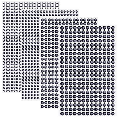 SOFPLATE 1608 Self-Adhesive Black Rhinestones