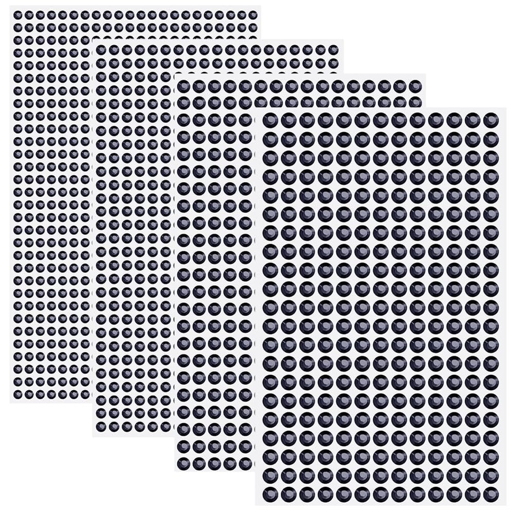 SOFPLATE 1608 Self-Adhesive Black Rhinestones
