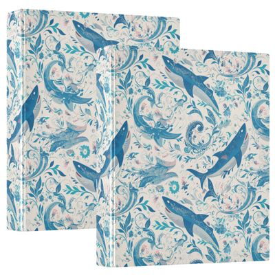 3-Ring Notebook, 2.5 cm, with Inner Pockets, 1/2 Pieces, for School, Hardcover