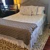 Ruffled Bed Skirt with Elastic, 100 x 200 + 38 cm, Khaki view 2