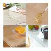 LIHUANE Clear PVC Table Cover, 105 x 164 cm, Glossy, Wipeable and Cuttable view 2