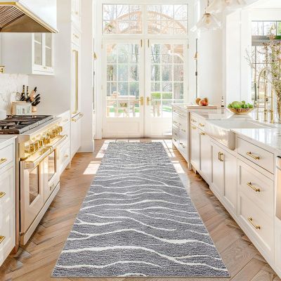 Stqyeiw Non-Slip Runner Rug, 110 x 200 cm, Washable