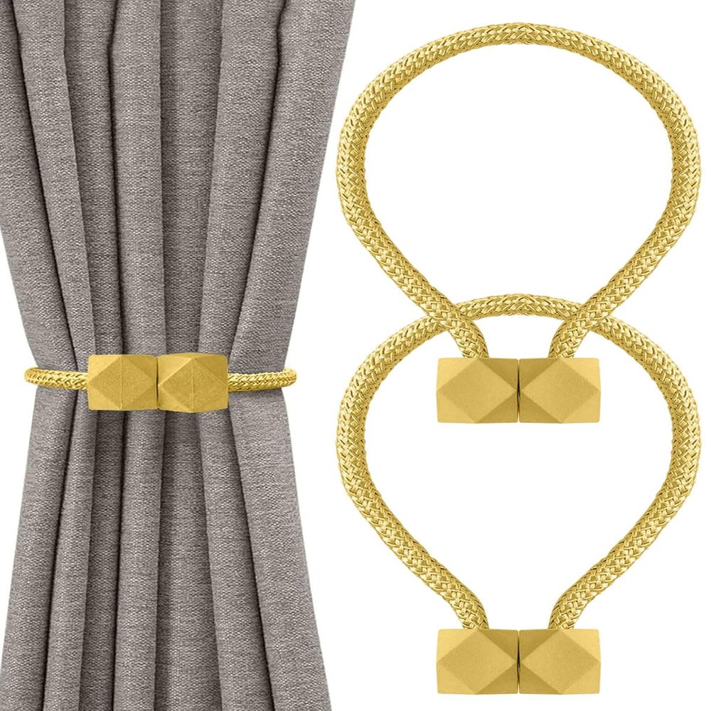 CULEB 2-Pack Magnetic Curtain Holdbacks