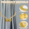 CULEB 2-Pack Magnetic Curtain Holdbacks view 3