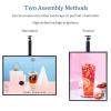 Illuminated Advertising Display Frame, Wall-Mounted Menu Board for Restaurants, Bars, Shops, and Cafés view 4