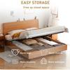 BDJSN Electric Steel Bed Lift, 2-Piece Hydraulic Storage Bed Lift Set with Remote, 600 kg Capacity view 4
