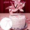 Yeenano Pink Bow Cake Decorations, 40 PCS view 2