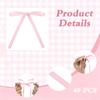 Yeenano Pink Bow Cake Decorations, 40 PCS view 3
