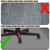 145 x 150 cm Office Chair Mat, Light Gray, for Hard Floors view 3