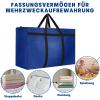 Dntorx 2-Pack 90L Extra-Large Oxford Storage Bags, Blue view 3