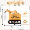 XXL Excavator Happy Birthday Balloon view 2