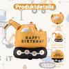 XXL Excavator Happy Birthday Balloon view 3