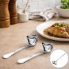 BaZuyunMd Stainless Steel Ladle Set, 2 Pieces, Small, with Spout for Sauces and Soups view 4