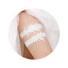 Wedding Garter Set for Bride, 2PCS Lace Elastic Garter with Pearls view 1