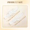 Wedding Garter Set for Bride, 2PCS Lace Elastic Garter with Pearls view 2