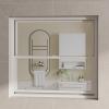 Aluminum Sliding Service Window, White, 50 x 80 cm view 1