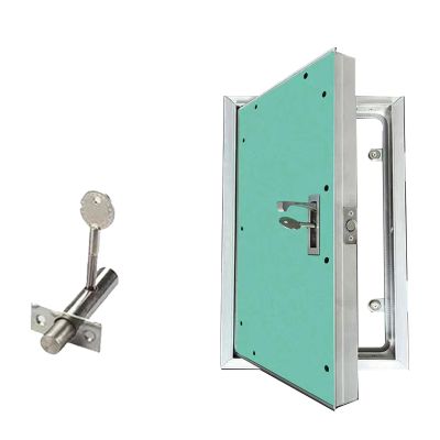 Custom Concealed Square Aluminum Roof Hatch with Handle and Lock, Fire Hydrant Access Door for Hospitals and Gyms (460 x 1020 mm)