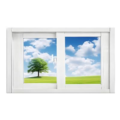 Replacement Basement Window, 90 x 25 cm, White Aluminum Alloy Frame with Tempered Glass