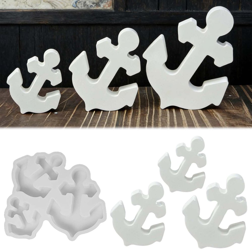 3-Piece Anchor Silicone Molds Set