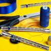Aluminum Measuring Ruler for Crafting and Knitting (3 Pieces) view 2