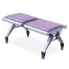PU Leather Waiting Room Bench, 1/2/3-Seater, Office and Reception Seating for Clinics, Airports, Banks, and Hospitals, Stylish Purple (105 x 50 x 41 cm) view 1
