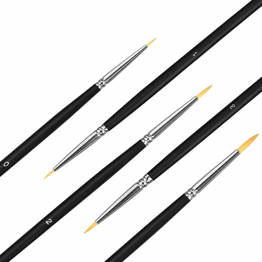 ARTGOTO 5-Piece Detail Brush Set for Adults