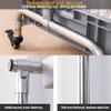 Mop and Broom Holder, Stainless Steel Cleaning Cart Organizer view 3